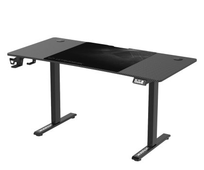 Mebel gamingowy Ultradesk LEVEL V2 (Czarne) (elektryczna regulacja)